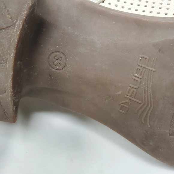 Dansko Womens Sand Lousie Taupe Perforated Beige - Picture 10 of 11